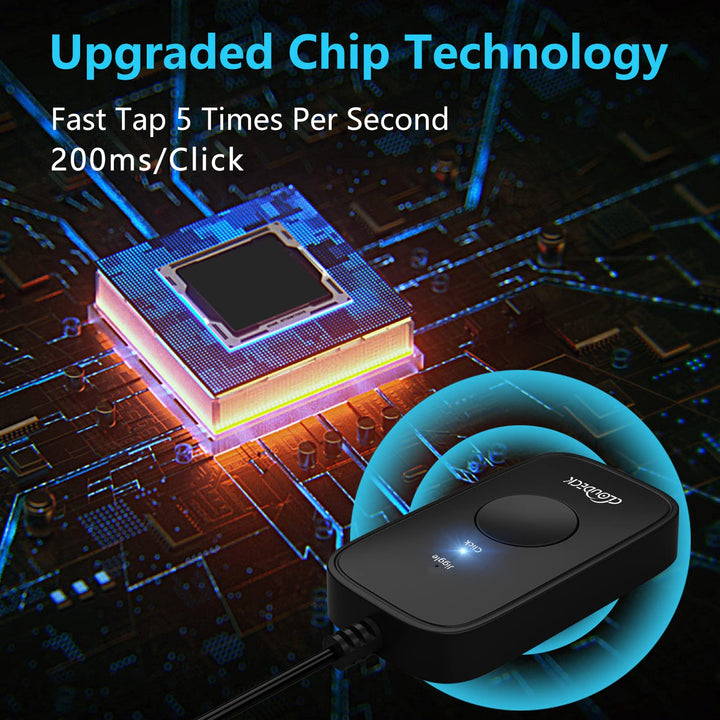 Mouse Jiggler Undetectable for Computer, USB Mouse Mover, Gaming Automatic Continuous and Assistive Click Device, Plug &amp; Play, Simulate Mouse Pointer Movement to Prevent PC Going Sleep