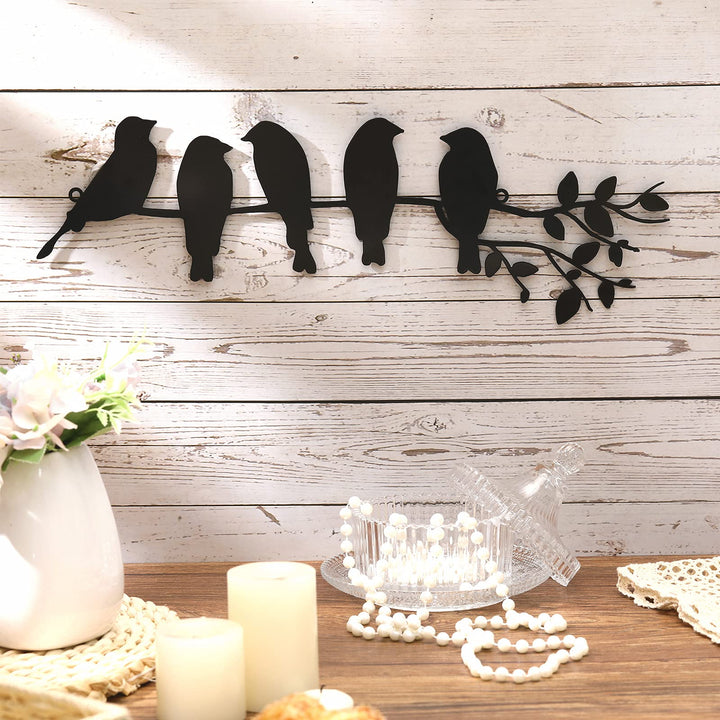 Ferraycle Metal Bird Wall Art Birds on the Branch Wall 