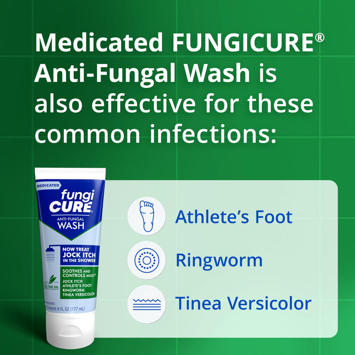 FungiCure Anti-Fungal Medicated Wash, 6 Ounce