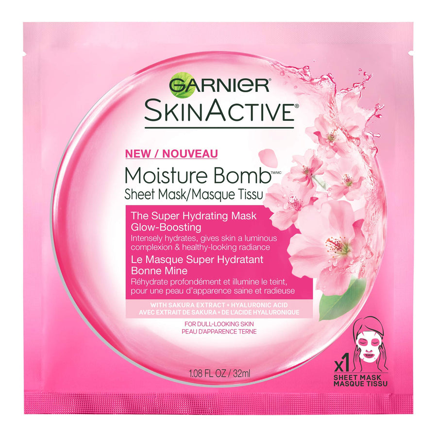 Skinactive Moisture Bomb Glow-boosting Sheet Mask, 1.08 Oz
