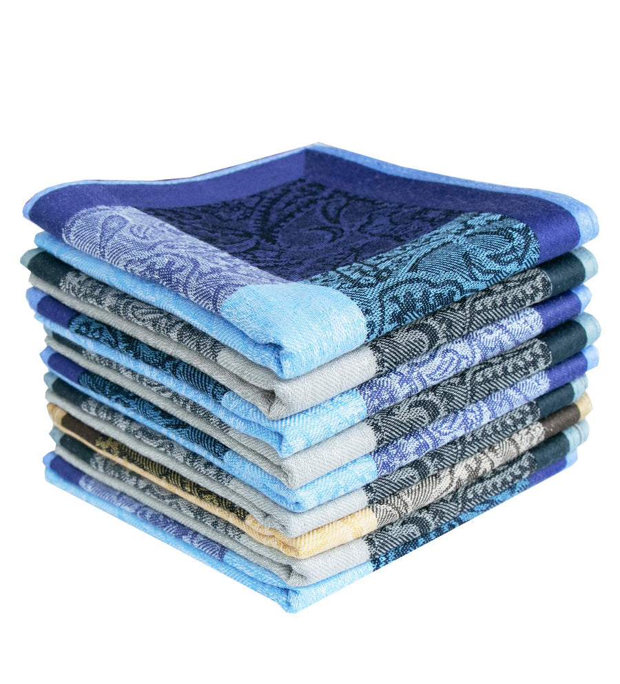 La Closure Men's 100 Cotton Handkerchiefs 6 Pack