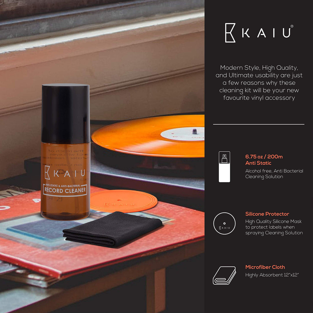 KAIU Vinyl Record Cleaning Solution - Anti Static Recor