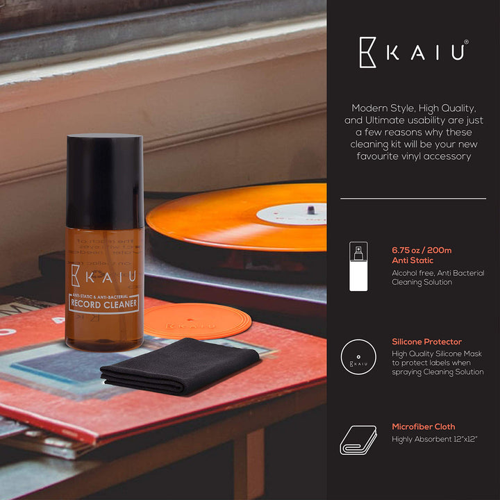 KAIU Vinyl Record Cleaning Solution - Anti Static Recor