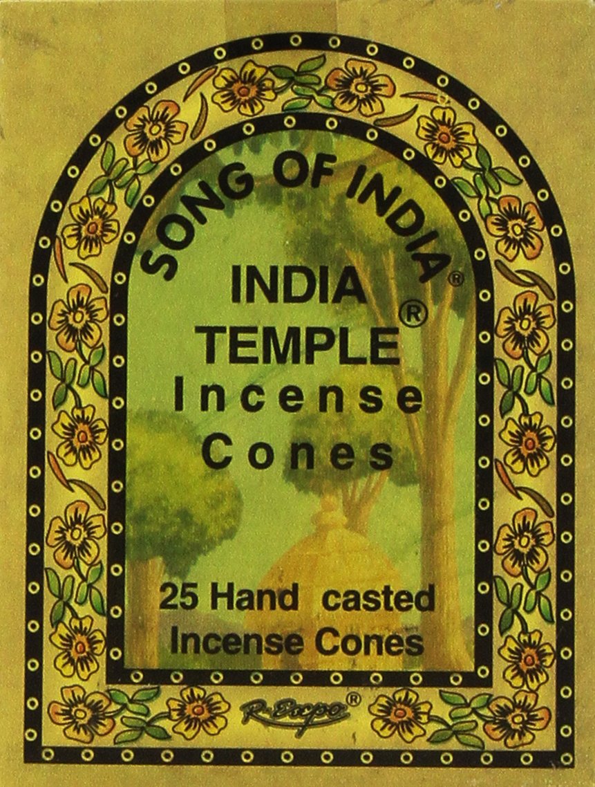 - India Temple Incense Cones. Box of 25