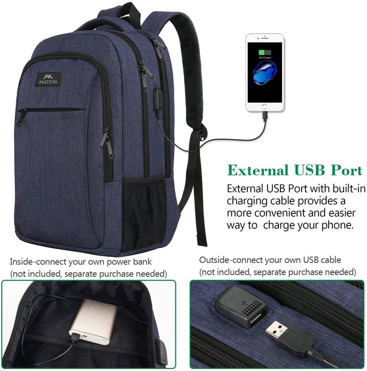 MATEIN Laptop Backpack,Slim Travel Backpack with Laptop