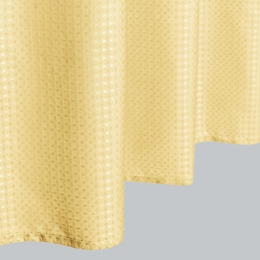 Mrs.Naturall Mellow Yellow Beige Shower Curtains for Ba