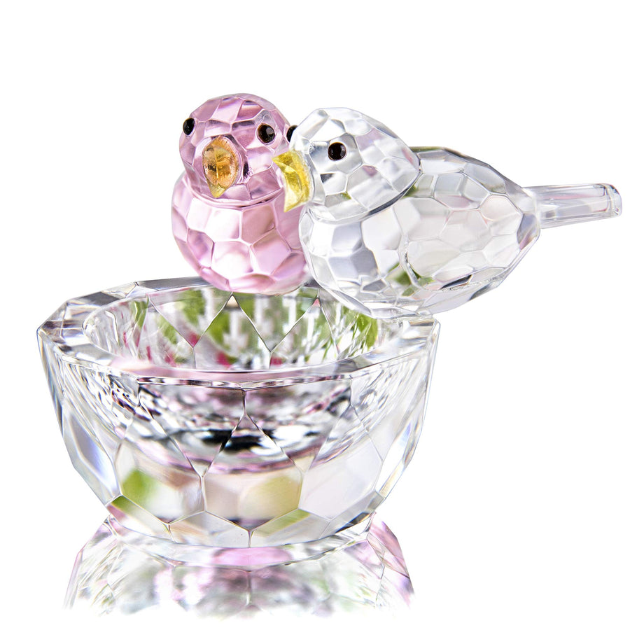HDCRYSTALGIFTS Crystal Bird Figurine Collectible Art Gl