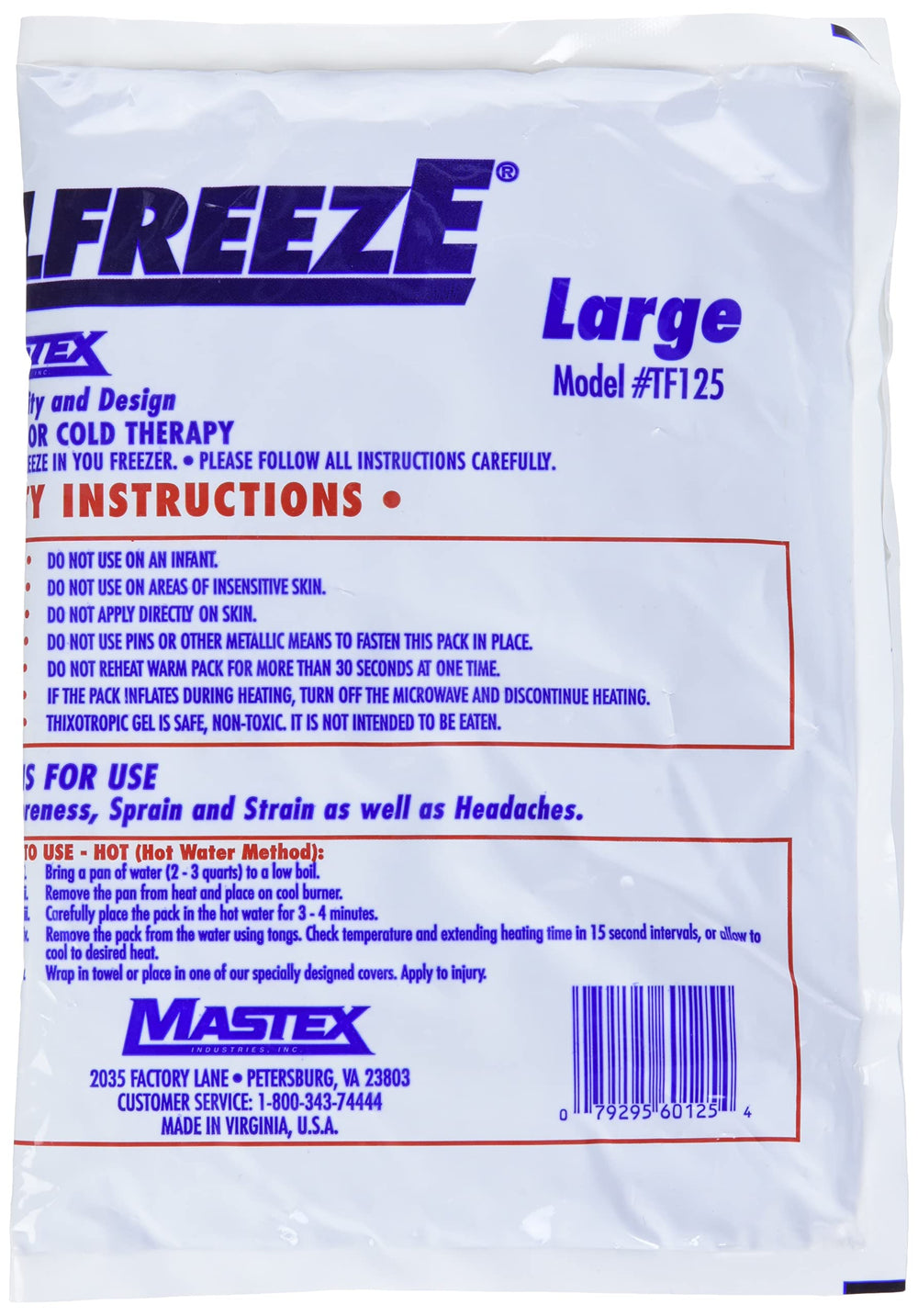 Bilt-Rite Mastex Health Hot/Cold Pack, White, Large