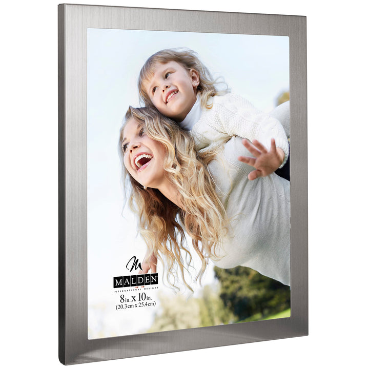 Matte Silver Essential Fashion Metal Frame, 8 by 10-Inch