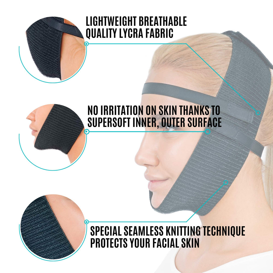 Post Surgery Chin Compression Garment, Chin Strap Band,