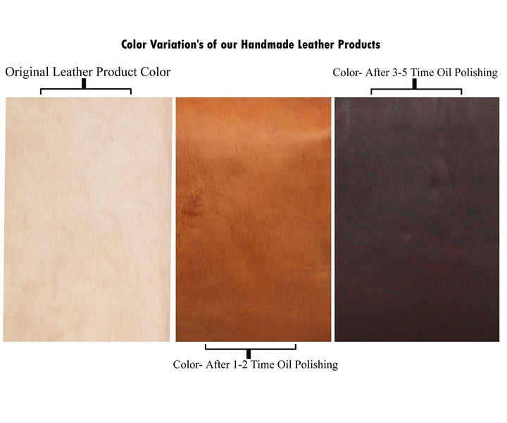 Handmade Genuine Leather Natural Brown Motorcycle | Bicycle | Bike Saddle Bag Cycling Bag Small Size Without Oil-Polish