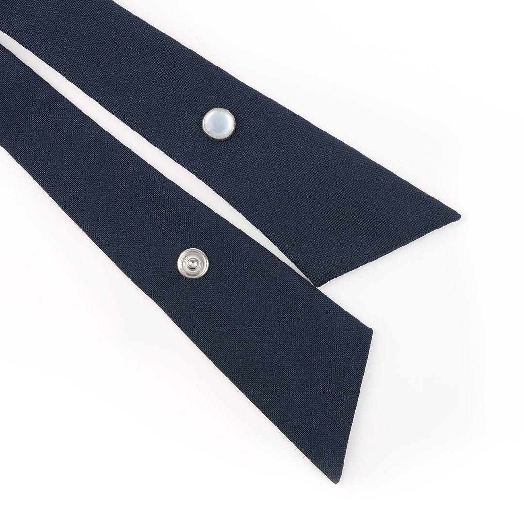 Adjustable Criss-Cross Bow tie School Uniform Pre-tied Bowknot for Women/Men/Girls/Boys, Dark Navy