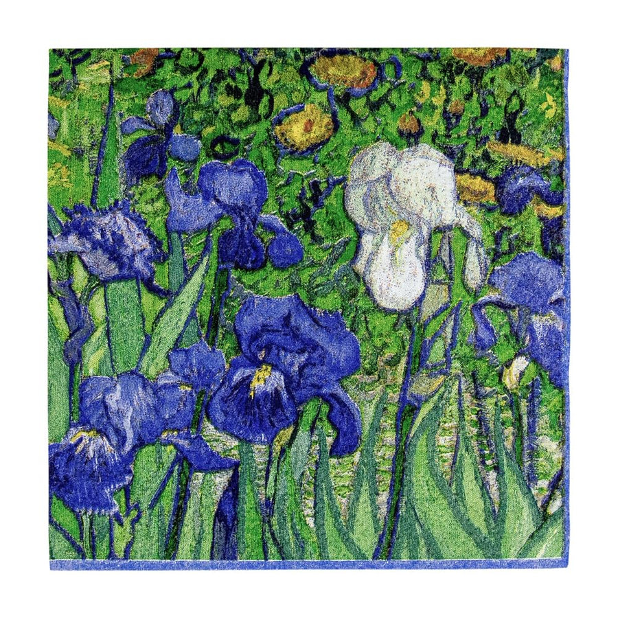 Caspari Van Gogh Irises Paper Cocktail Napkins - 20 Per