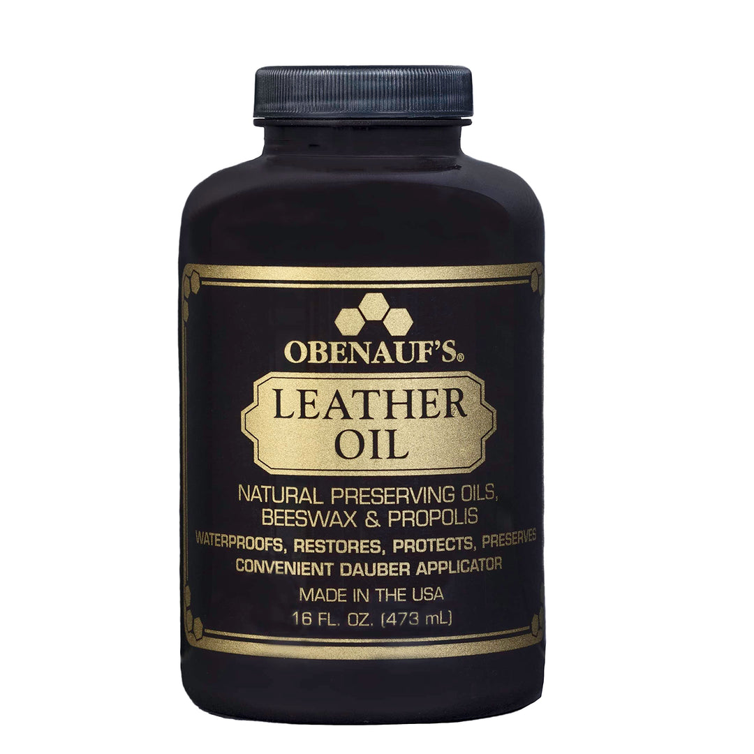 Obenauf&#39;s Leather Conditioner - Leather Oil (16oz) - Restore and Protect Leather Boots, Jackets, Purses as Well as Car Leather, Leather Furniture and Much More - Made in The USA (with Applicator)