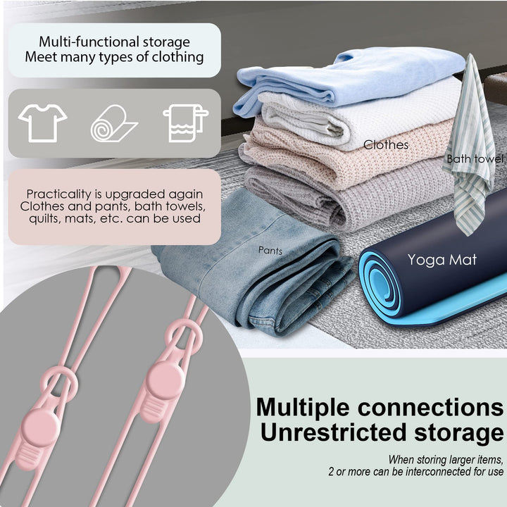 16Pcs Silicone Cable Straps Wire Organizer for Bundling Earphone, Phone Charger, Computer Cords, Reusable Cable Ties Cord Organizer in Home,Office,Kitchen,School(Pink)