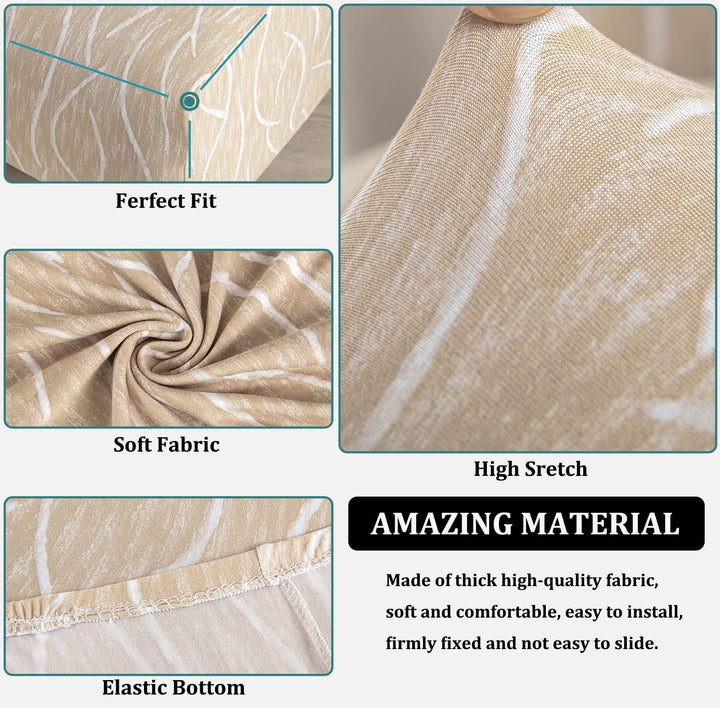 Wing Chair Slipcovers 2 Pieces Stretch Spandex Wingback