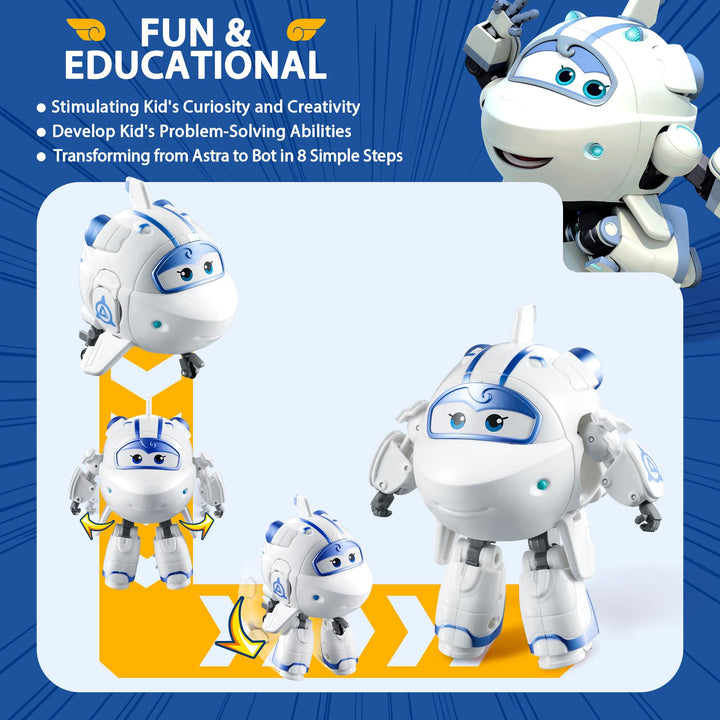 - Transforming Astra Toy Figure | Spaceship | Bot | 5” Scale