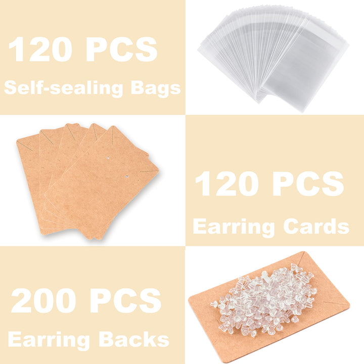 Earring Cards for Selling Including 120 Pcs Earring Hol