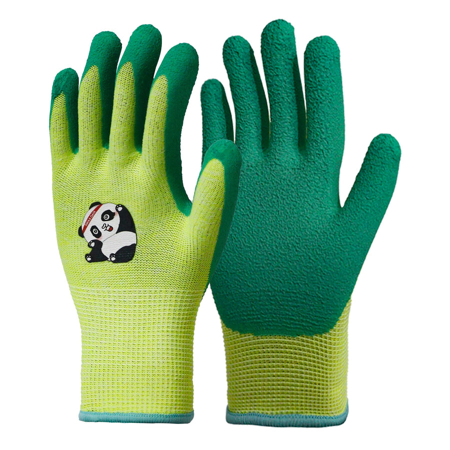 2 Pairs Age 3-5 Kids Gardening Gloves, EN388 2131X Outdoor Protective Work Gloves with Breathable Micro-Foam Coating for Gardening, General Purpose, Courtyard