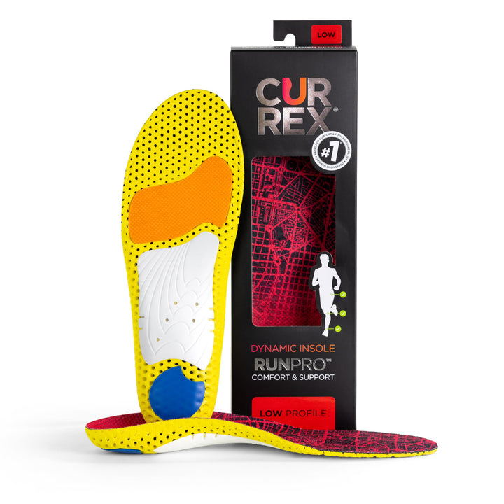 CURREX RunPro Insoles for Running Shoes – Arch Support Inserts to Help Reduce Fatigue, Prevent Injuries &amp; Boost Performance – for Men &amp; Women – Low Arch, Medium