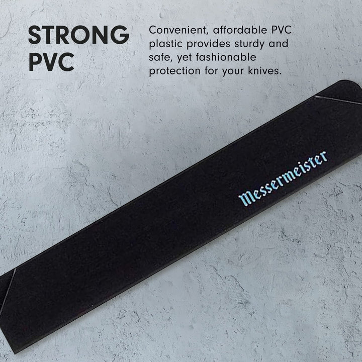 6-Piece Steak Knife Edge-Guard, Black - Fashionable &amp; Functional Knife Protector for Steak Knives - 2 Blade Entry Notches - Includes 6 Steak Knife Edge Guards