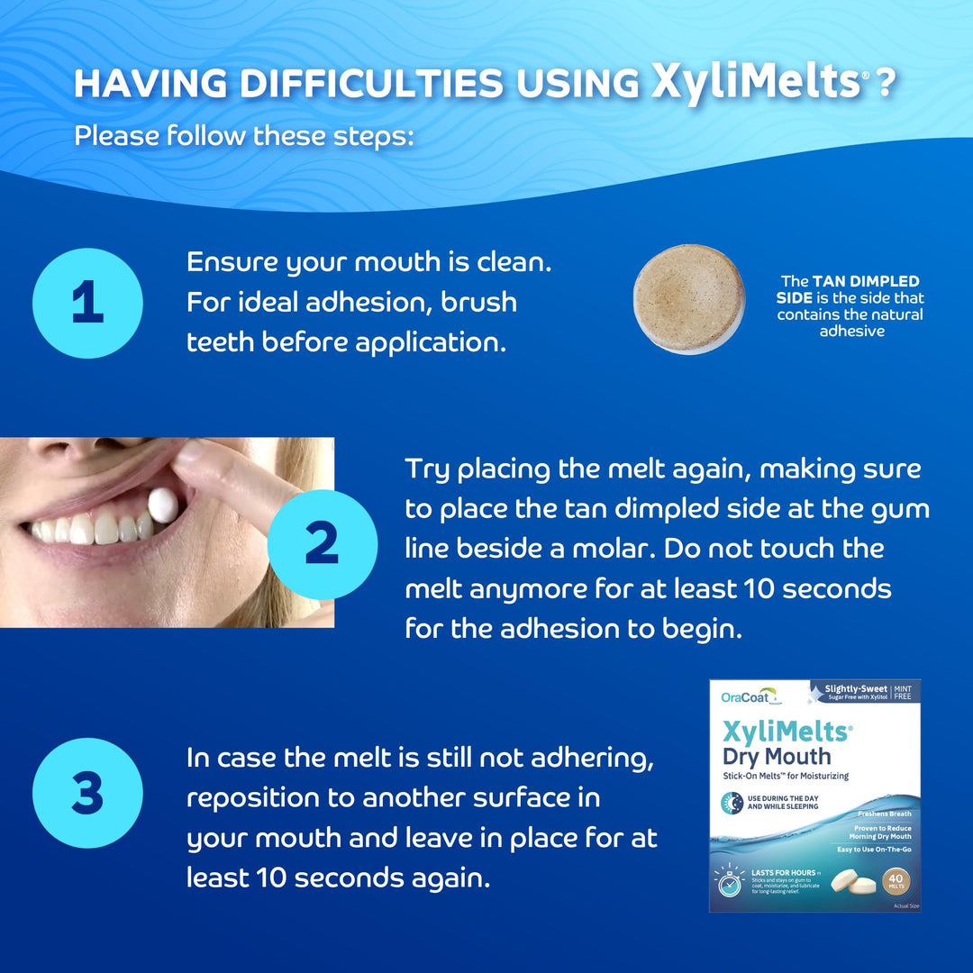 Oracoat - XyliMelts - Dry Mouth - Mint Free - 40 Count