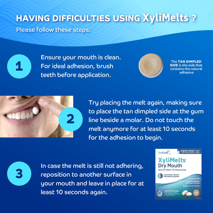 Oracoat - XyliMelts - Dry Mouth - Mint Free - 40 Count