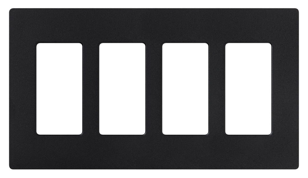 Midnight, 1 Pack : SC-4-MN Satin Colors 4-Gang Wallplate, Midnight