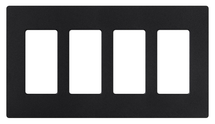 Midnight, 1 Pack : SC-4-MN Satin Colors 4-Gang Wallplate, Midnight