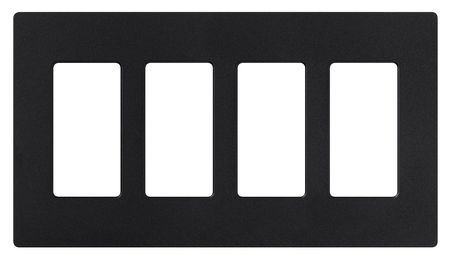 Midnight, 1 Pack : SC-4-MN Satin Colors 4-Gang Wallplate, Midnight