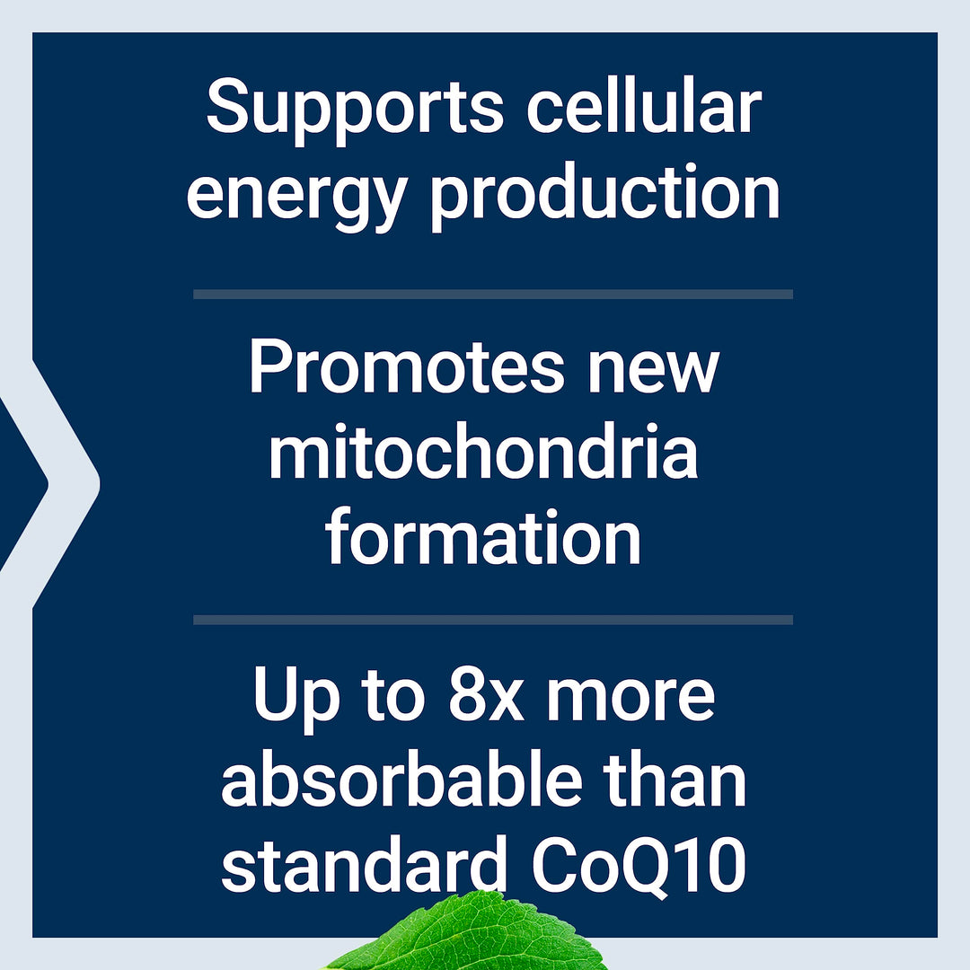 Super Ubiquinol CoQ10 with PQQ, CoQ10, PQQ, shilajit, heart health, cellular energy support, 8x better absorption, gluten-free, 100 mg, 30 softgels