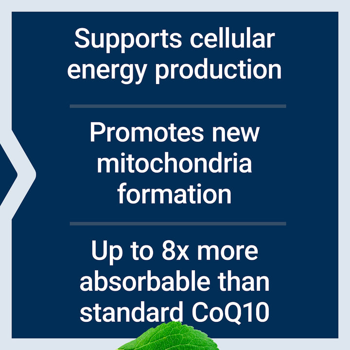 Super Ubiquinol CoQ10 with PQQ, CoQ10, PQQ, shilajit, heart health, cellular energy support, 8x better absorption, gluten-free, 100 mg, 30 softgels