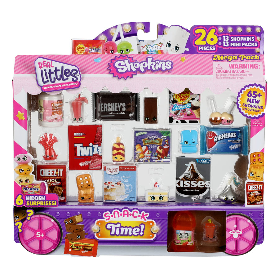 Real Littles Mega Pack | 13 Plus 13 Real Branded Mini Packs (26 Total Pieces). Style May Vary