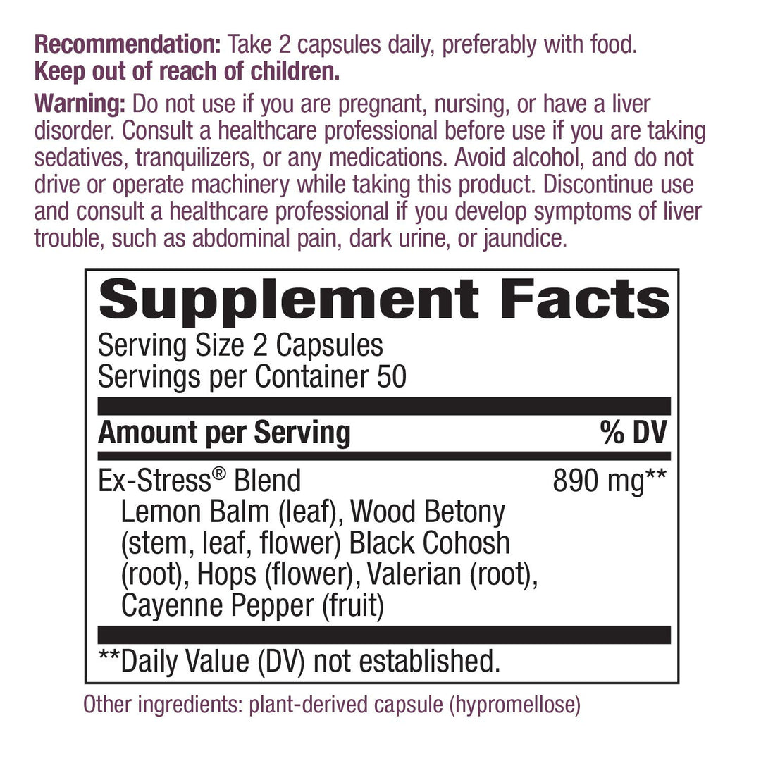 Nature&#39;s Way Ex-Stress, 445 mg, 100 Capsules