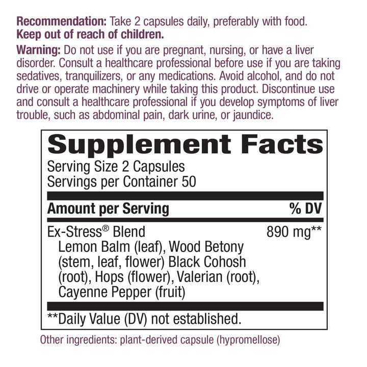 Nature&#39;s Way Ex-Stress, 445 mg, 100 Capsules