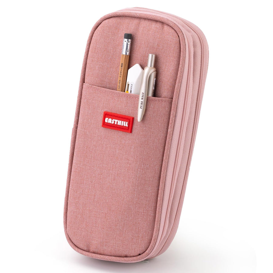 Big Capacity Pencil Case Large Pencil Pouch Stationery Pen Bag for Teen Girls-Deep Pink