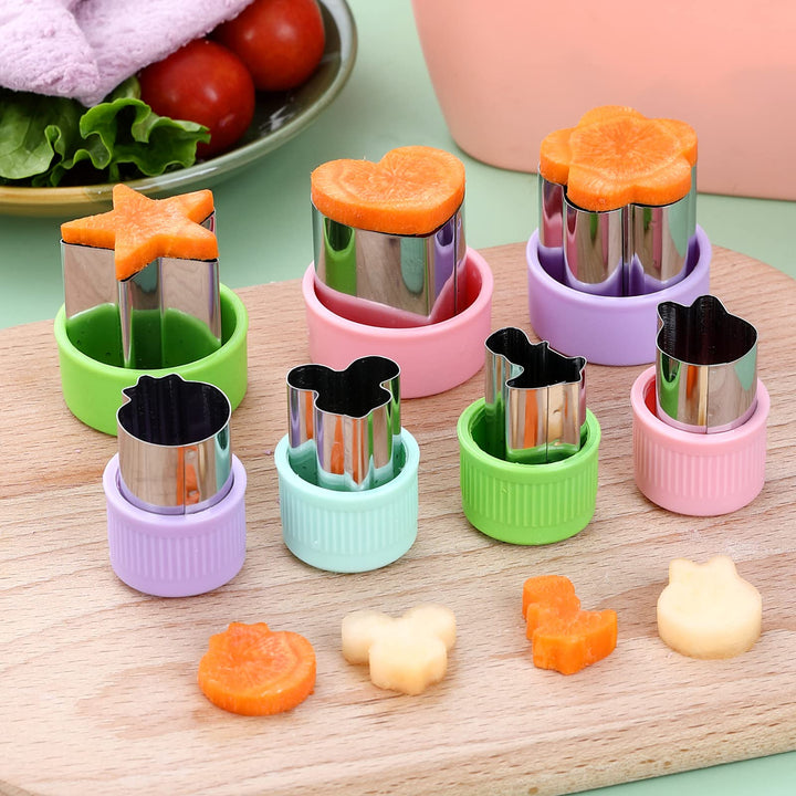 Sandwiches cookie Cutter set,Mouse &amp; Dinosaur &amp; Heart &amp; Star Shapes Sandwich Cutters Cookie Cutters Vegetable cutters-Food Grade Cookie Cutter Stamps Mold Decorate Food