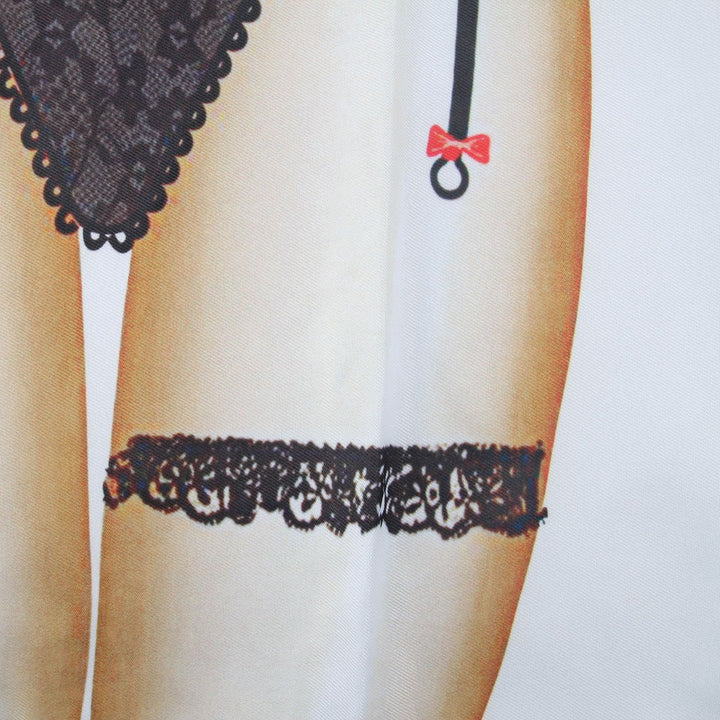 Funny Apron Party Grilling Kitchen Apron Gift For Women (Black Lingerie Lady)