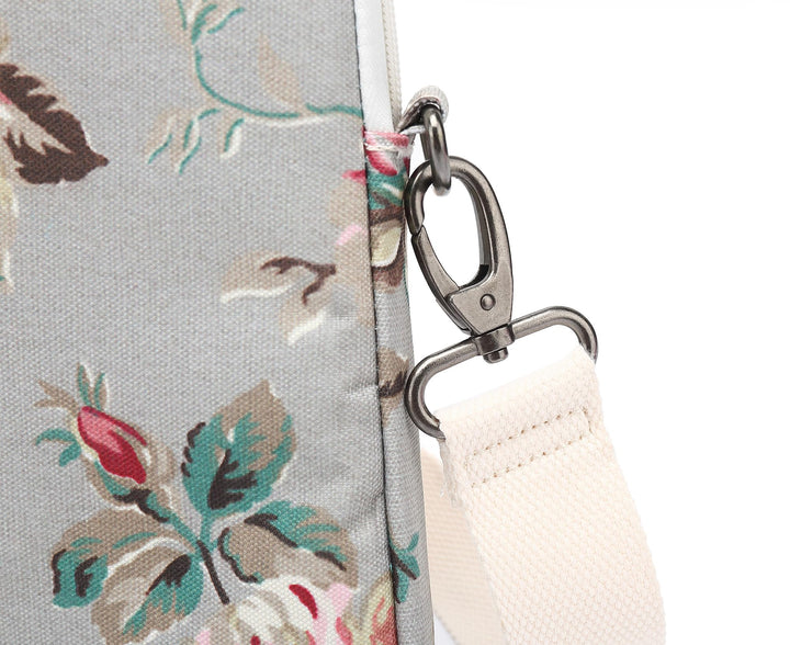 Rose Pattern Water Resistant Laptop Shoulder Messenger Bag for MacBook Pro 16 inch,15.6 inch and 15 inch-16 inch Laptop