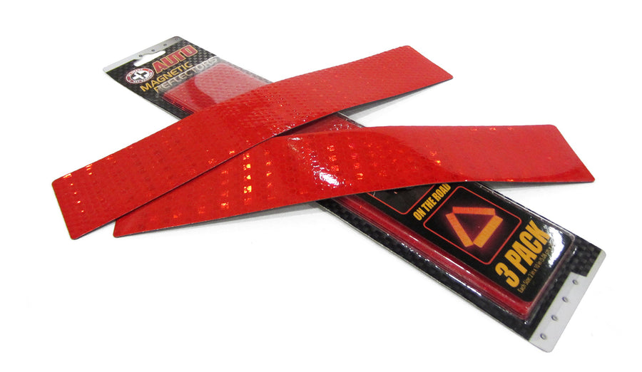 Magnetic Reflector (3-Pack). Install The Magnet to Any Metal on The Front, Side or Rear of Your Vehicle