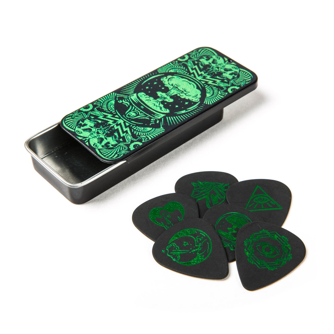 Jim Dunlop I Love Dust Green Guitar Pick Tin (ILDCT01) Small