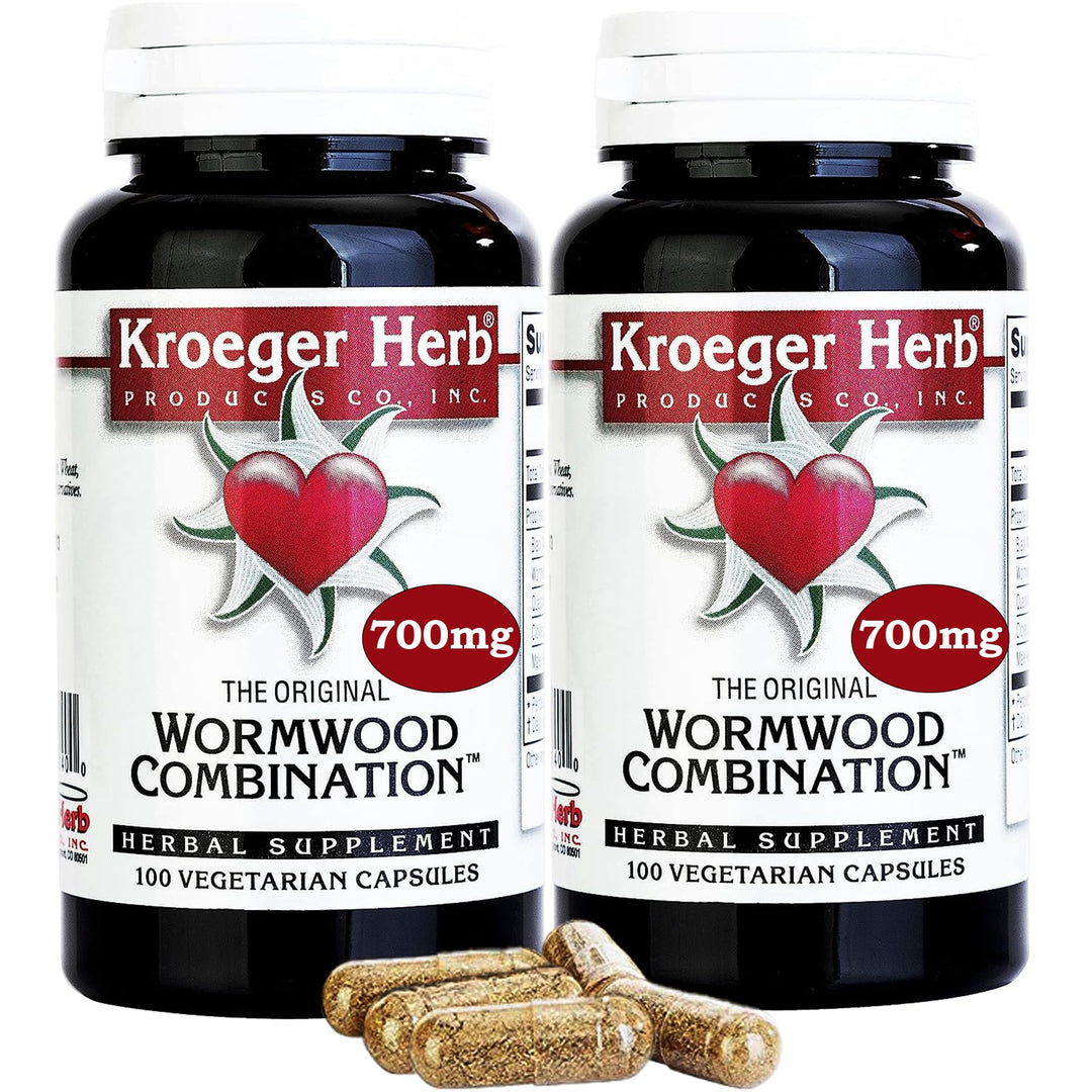 2 Pack -Kroeger Wormwood Combination, 100 V-Cap