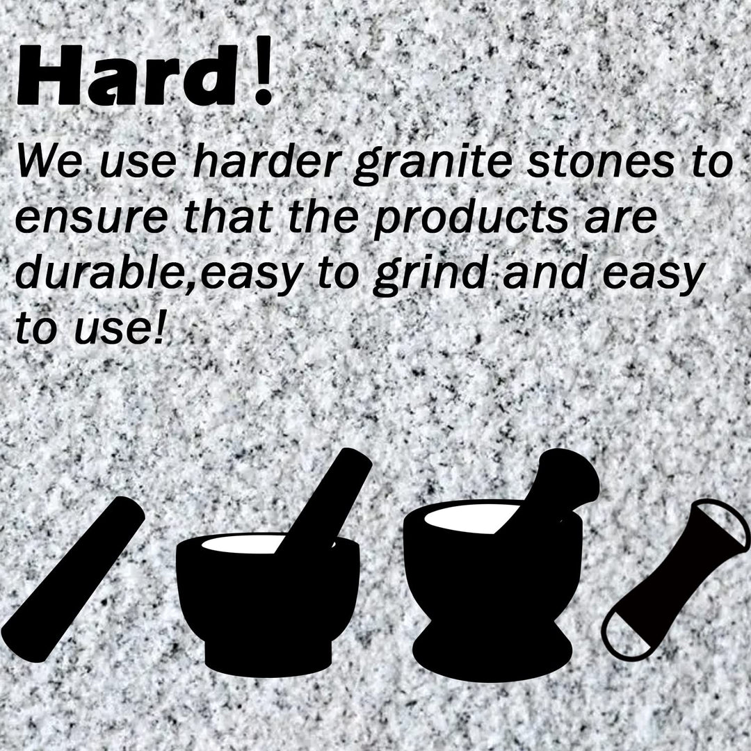 Granite Replacement Pestle 5.9 Length Polished, Use Pestle on Both Ends (Only Pestle Mortar Not Included) (Granite Polished)
