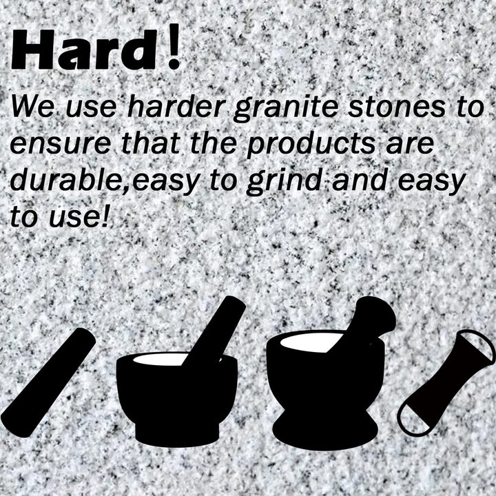 Granite Replacement Pestle 5.9 Length Polished, Use Pestle on Both Ends (Only Pestle Mortar Not Included) (Granite Polished)
