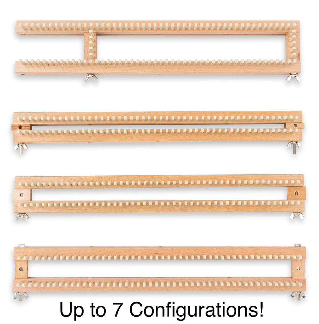 18 All-n-One Loom, Adjustable, 106 pegs, 100% Hardwood