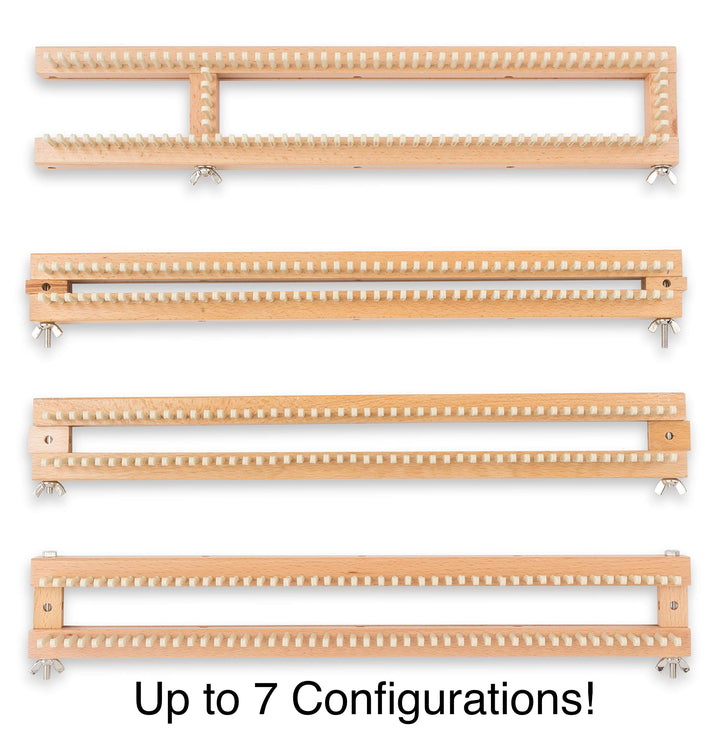 18 All-n-One Loom, Adjustable, 106 pegs, 100% Hardwood