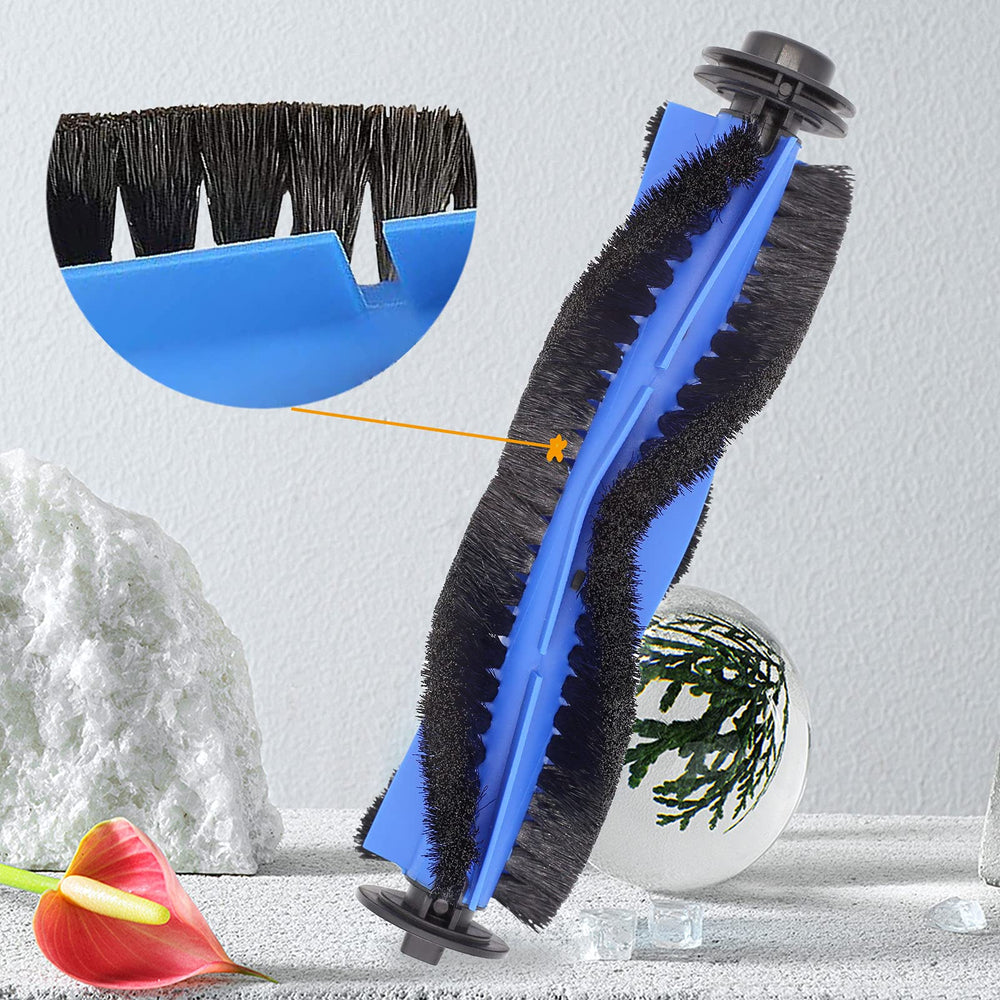 Replacement Parts Rolling Brush Compatible with Eufy RoboVac 11S, 15C, 30, 30C, 12, 35C 15T, 11S MAX, 15C MAX, 30C MAX, G30 Robotic Vacuum Cleaner, 3 Pack Roller Brush with 1 Brush