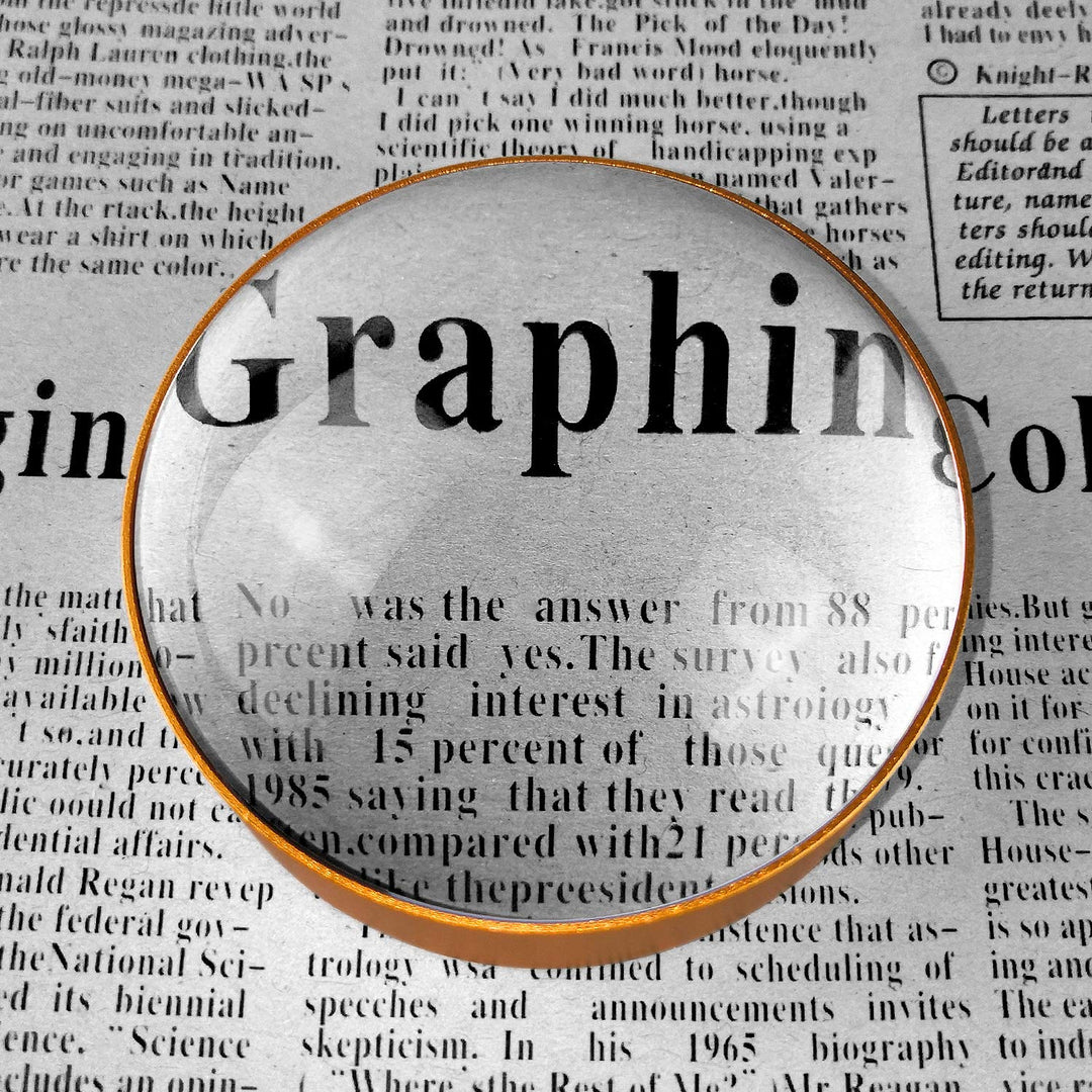 6X Paperweight Mirror Round Shape Hd Magnifying Magnifying Glass Dome Genuine Glass Paperweight Map Magnifying Glass and Reading Aid (No Handle)