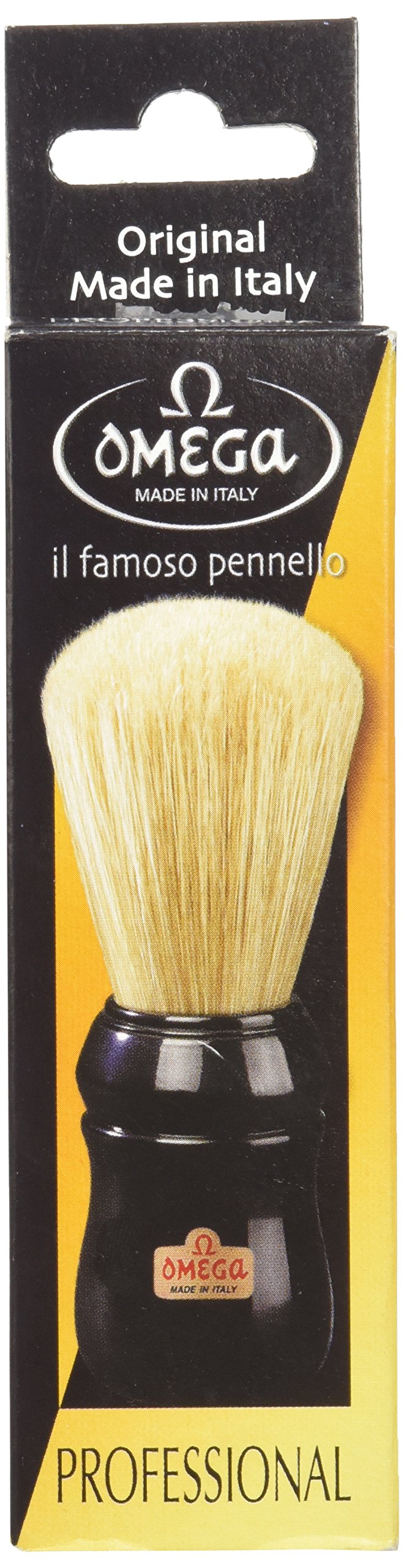 Omega Pure Bristle 10049 Shaving Brush, Black