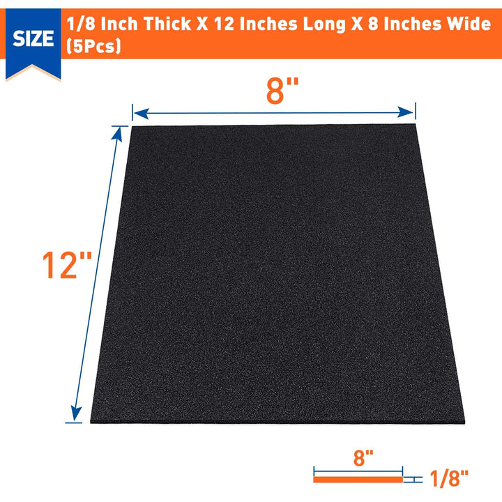 MAGZO 5Pcs Adhesive Foam Padding 1/8 in Thick X 12 in X